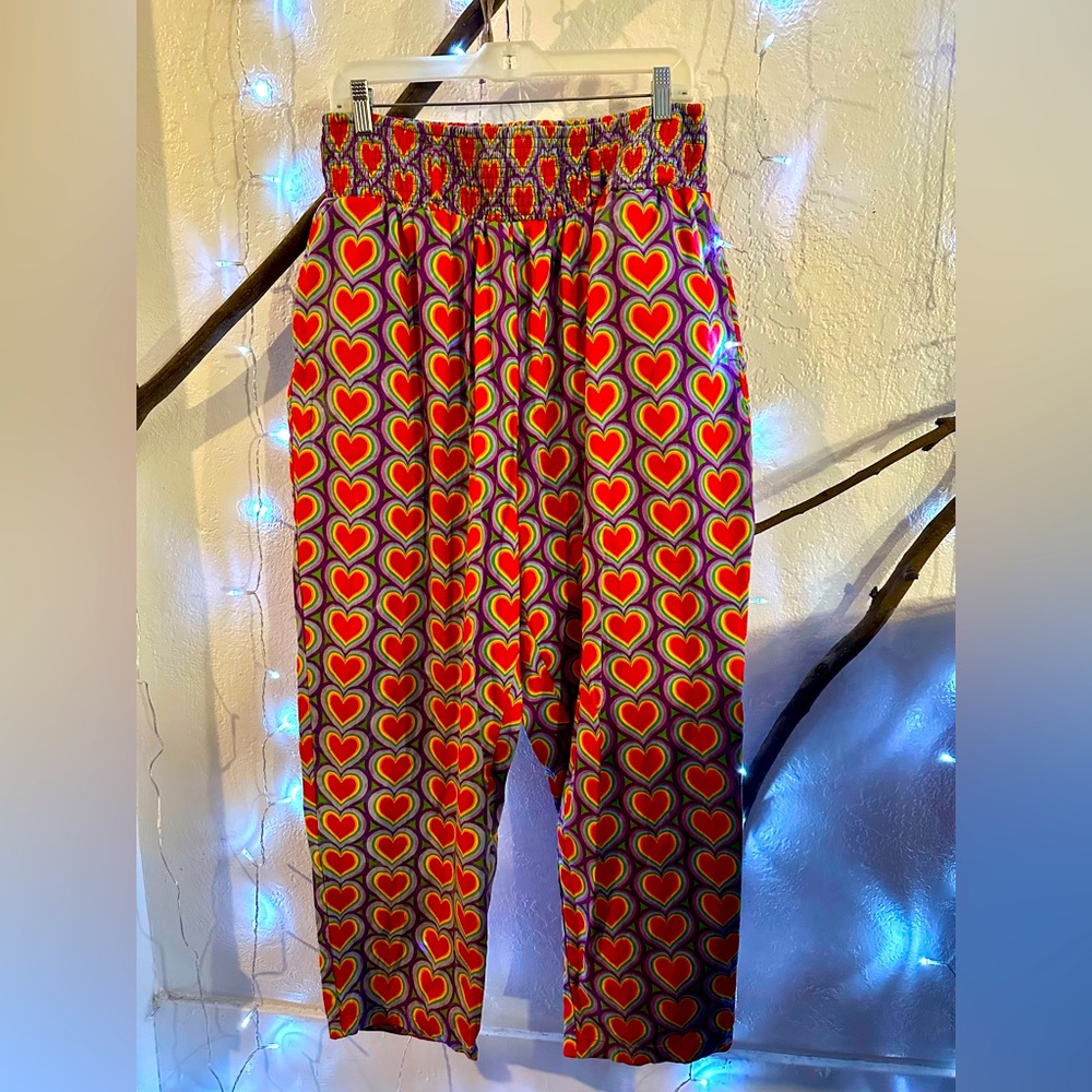 Lucy & Yak Rainbow Heart Pants